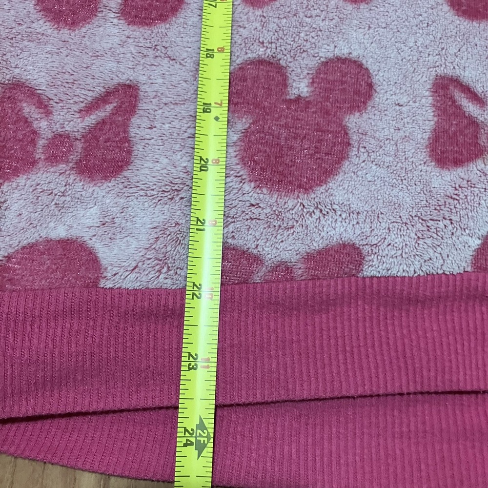 Disney Mickey Mouse Polyester Pink/white Sweater Women Extra Small - Picture 9 of 13